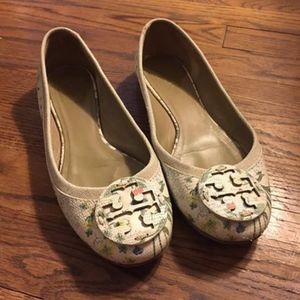 Tory Burch Classic Floral slip ons